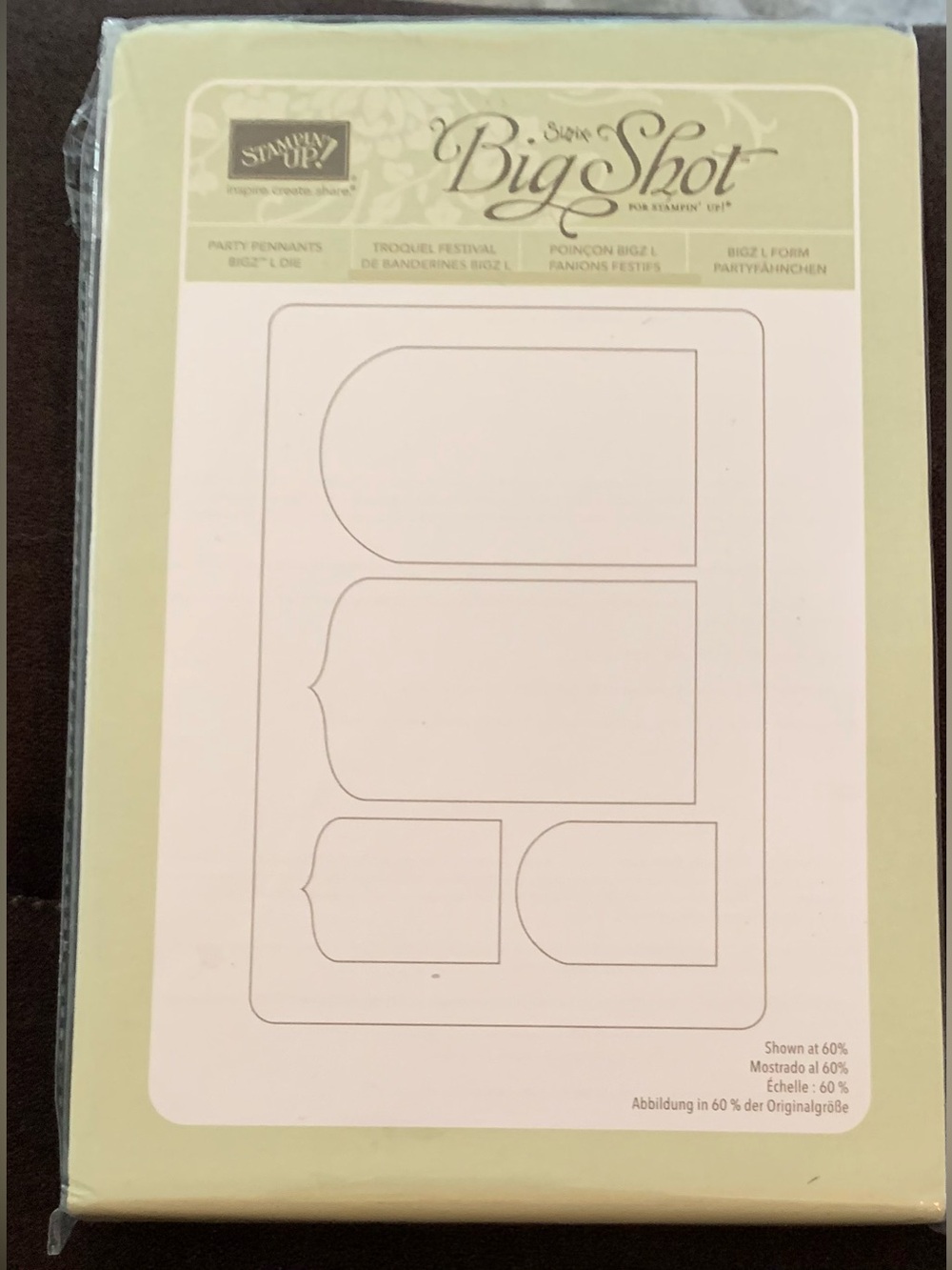 Stampin' Up! Big Shot Party Pennants Die - New In Package